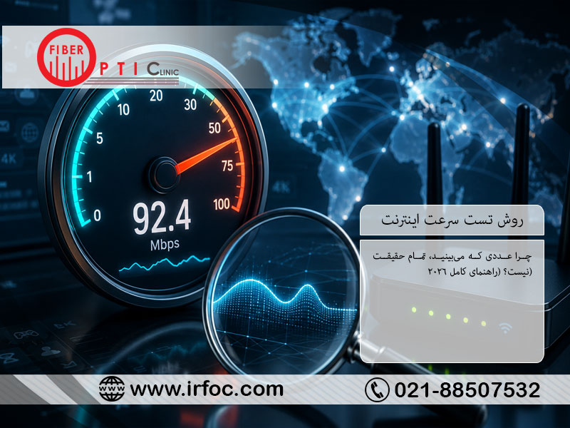 روش تست سرعت اینترنت